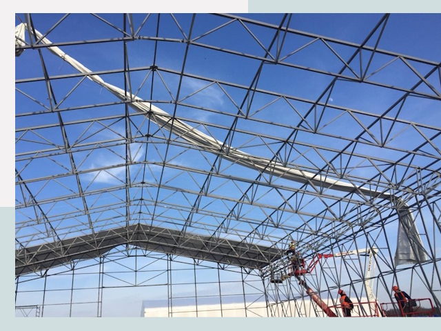 Шатровые ангары от 606 руб. в Кинешме и Ивановской области