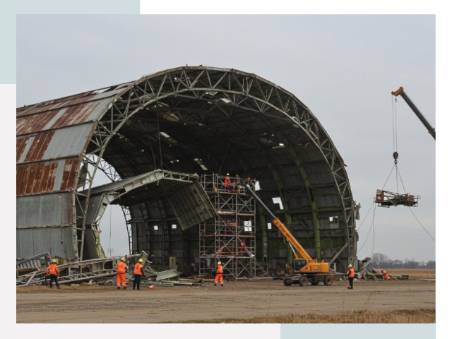 Демонтаж ангаров в Кинешме